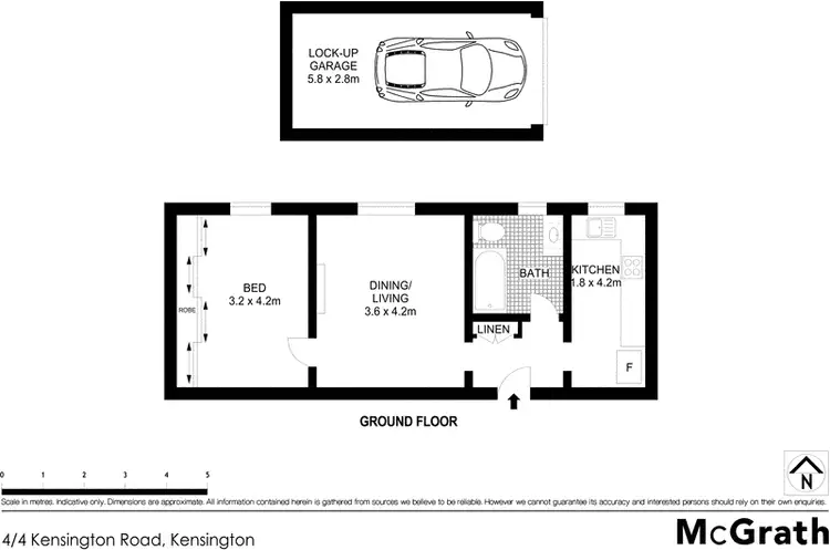 Floorplan of Homely apartment listing, 4/4 Kensington Road, Kensington NSW 2033