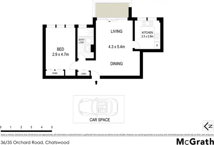 Floorplan of Homely apartment listing, 36/35 Orchard Road, Chatswood NSW 2067