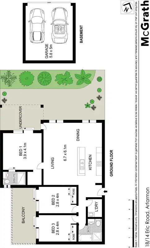 Floorplan of Homely apartment listing, 18/14 Eric Road, Artarmon NSW 2064