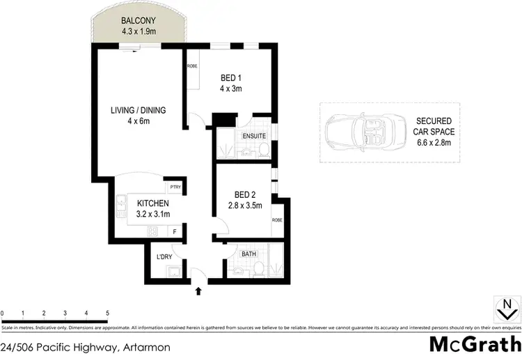 Floorplan of Homely apartment listing, 24/506 Pacific Highway, Artarmon NSW 2064