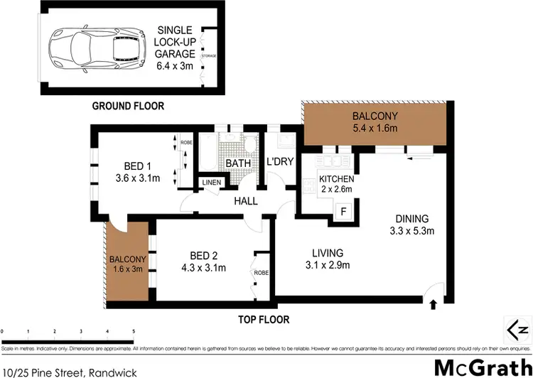 Floorplan of Homely apartment listing, 10/25 Pine Street, Randwick NSW 2031