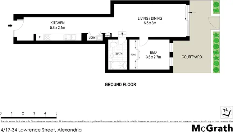 Floorplan of Homely apartment listing, 4/17 Lawrence Street, Alexandria NSW 2015