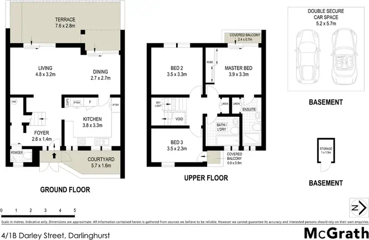 Floorplan of Homely townhouse listing, 4/1B Darley Street, Darlinghurst NSW 2010