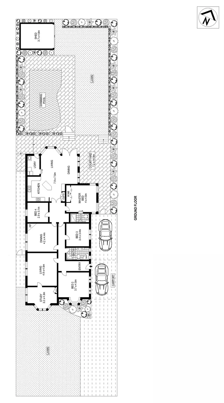 Floorplan of Homely house listing, 8 Larool Avenue, Lindfield NSW 2070