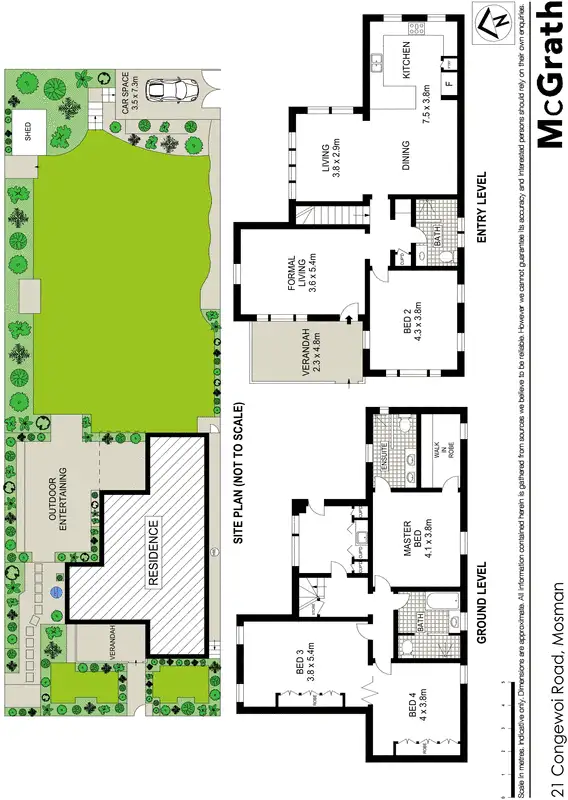 Floorplan of Homely house listing, 21 Congewoi Road, Mosman NSW 2088