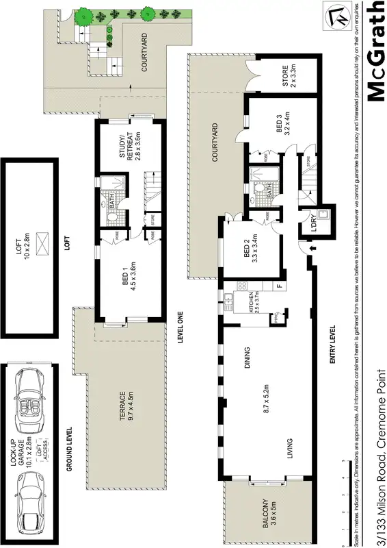 Floorplan of Homely apartment listing, 3/133 Milson Road, Cremorne Point NSW 2090