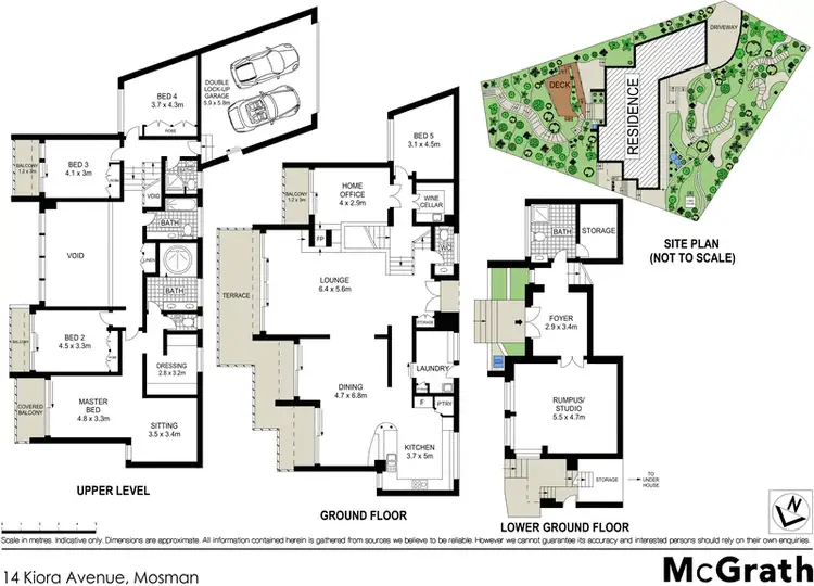 Floorplan of Homely house listing, 14 Kiora Avenue, Mosman NSW 2088