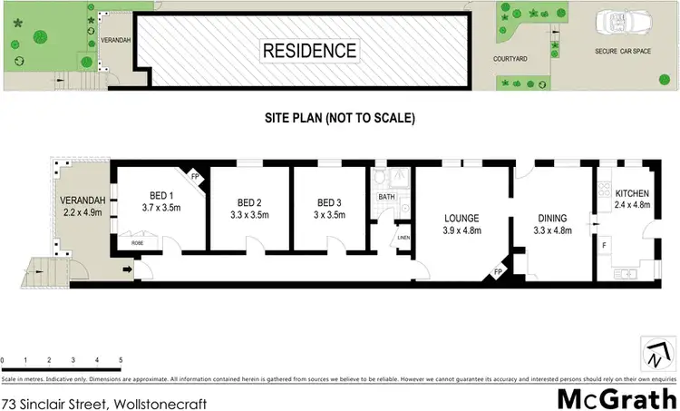 Floorplan of Homely house listing, 73 Sinclair Street, Wollstonecraft NSW 2065