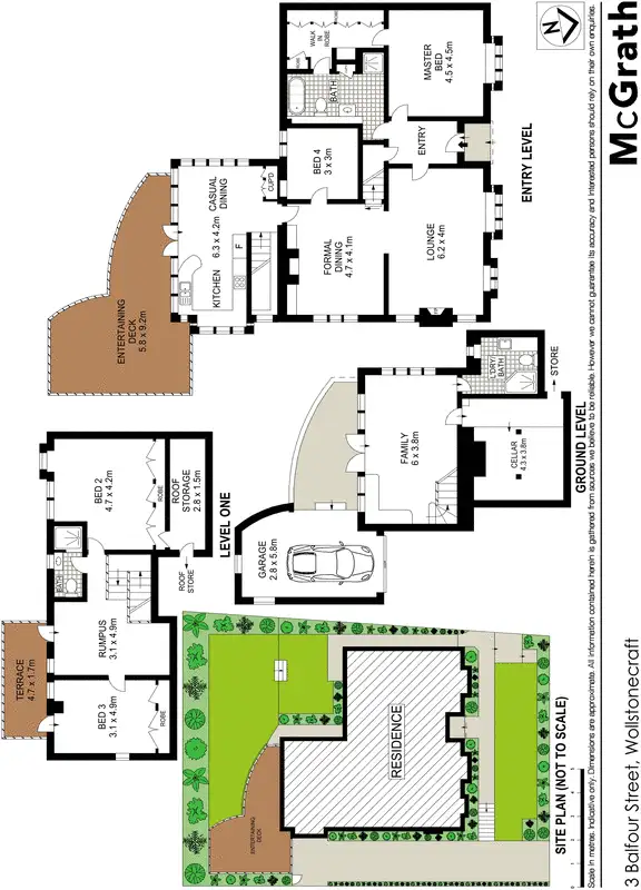 Floorplan of Homely house listing, 3 Balfour Street, Wollstonecraft NSW 2065