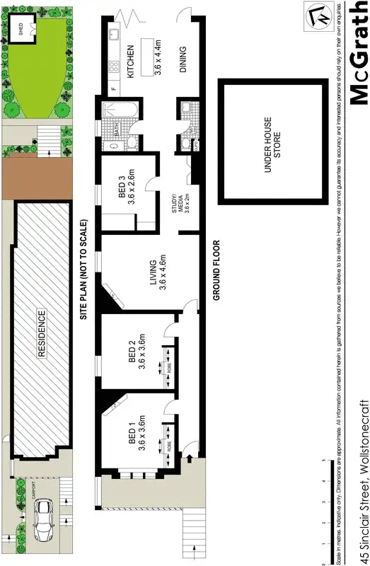 Floorplan of Homely house listing, 45 Sinclair Street, Wollstonecraft NSW 2065