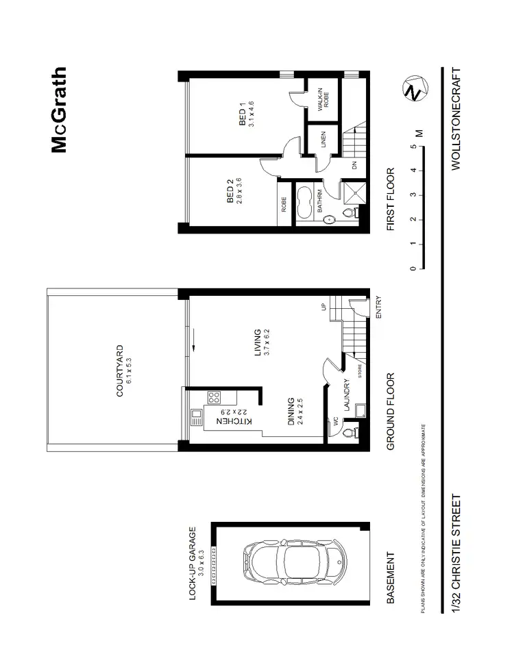 Floorplan of Homely apartment listing, 1/32 Christie Street, Wollstonecraft NSW 2065
