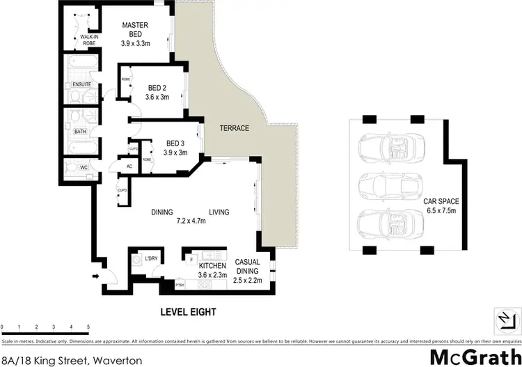 Floorplan of Homely apartment listing, 8A/18 King Street, Waverton NSW 2060