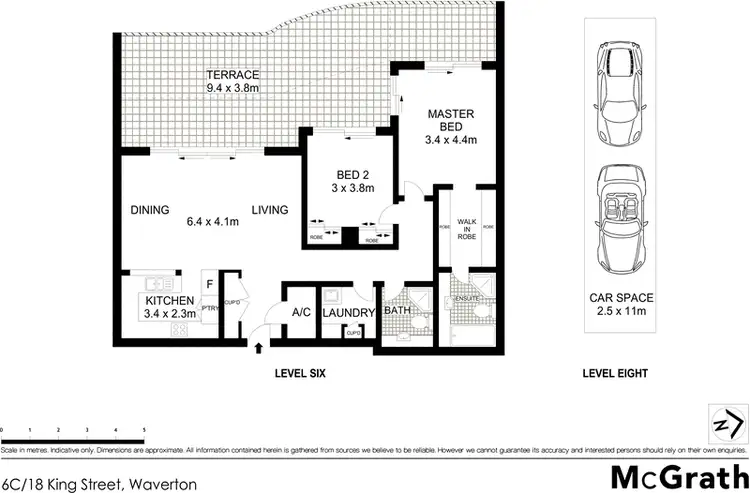 Floorplan of Homely apartment listing, 6C/18 King Street, Waverton NSW 2060