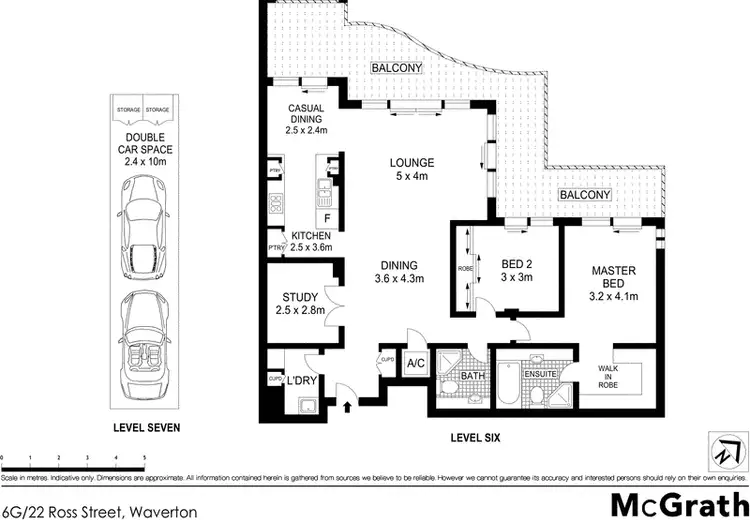 Floorplan of Homely apartment listing, 6G/22 Ross Street, Waverton NSW 2060
