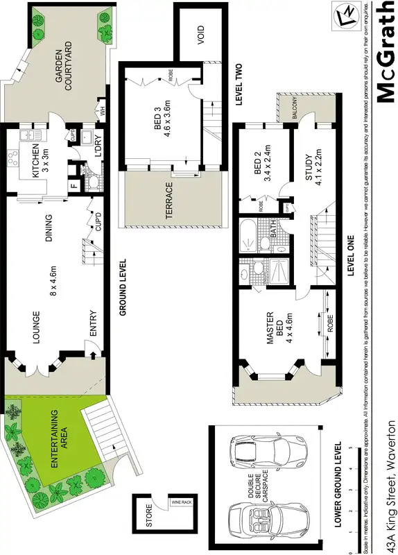 Floorplan of Homely apartment listing, 43A King Street, Waverton NSW 2060