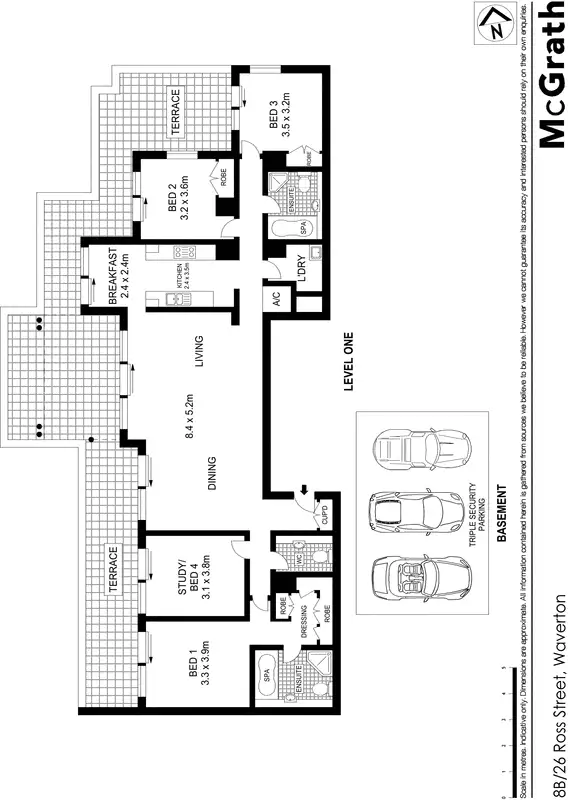 Floorplan of Homely apartment listing, 8B/26 Ross Street, Waverton NSW 2060