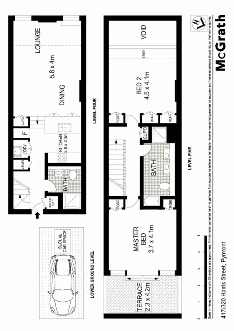 Floorplan of Homely apartment listing, 417/320 Harris Street, Pyrmont NSW 2009