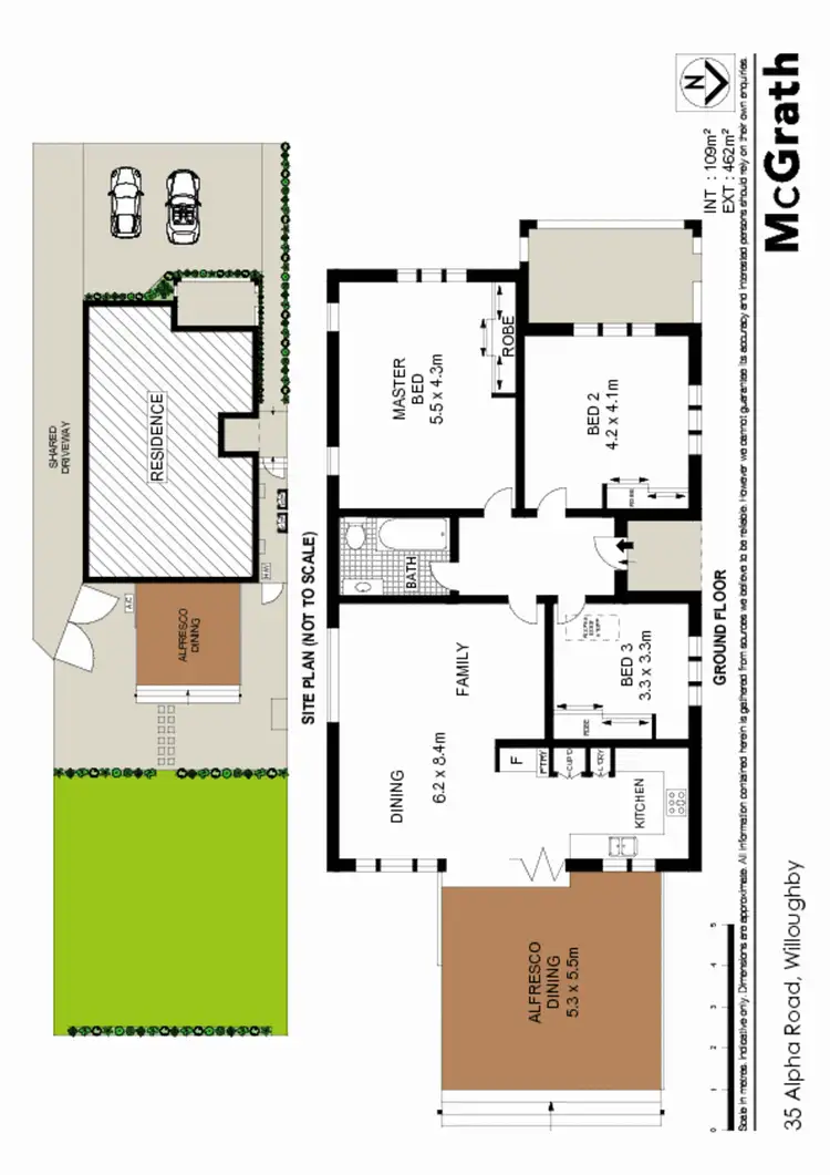 Floorplan of Homely house listing, 35 Alpha Road, Willoughby NSW 2068