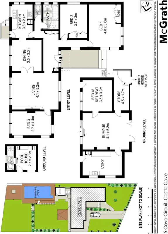 Floorplan of Homely house listing, 5 Cove Circuit, Castle Cove NSW 2069