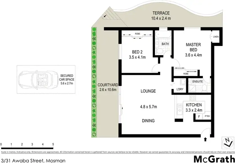 Floorplan of Homely apartment listing, 3/31 Awaba Street, Mosman NSW 2088