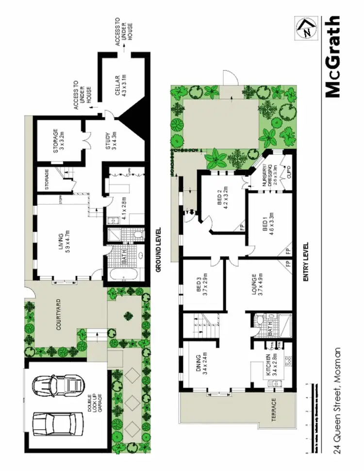Floorplan of Homely house listing, 24 Queen Street, Mosman NSW 2088
