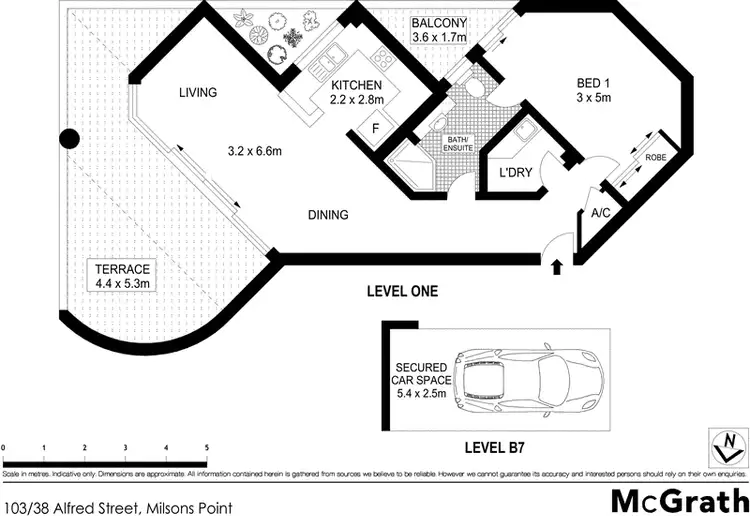 Floorplan of Homely apartment listing, 103/38 Alfred Street, Milsons Point NSW 2061