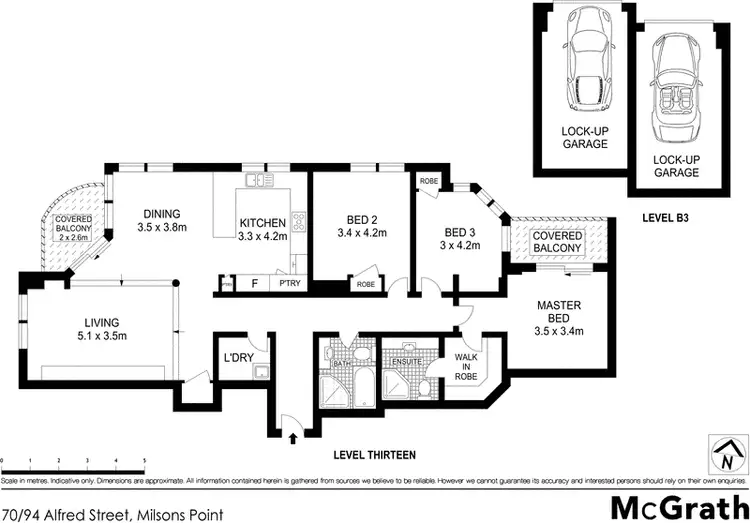 Floorplan of Homely apartment listing, 70/94 Alfred Street, Milsons Point NSW 2061