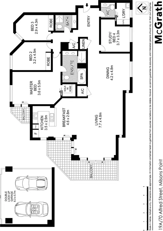 Floorplan of Homely apartment listing, 19A/70 Alfred Street, Milsons Point NSW 2061
