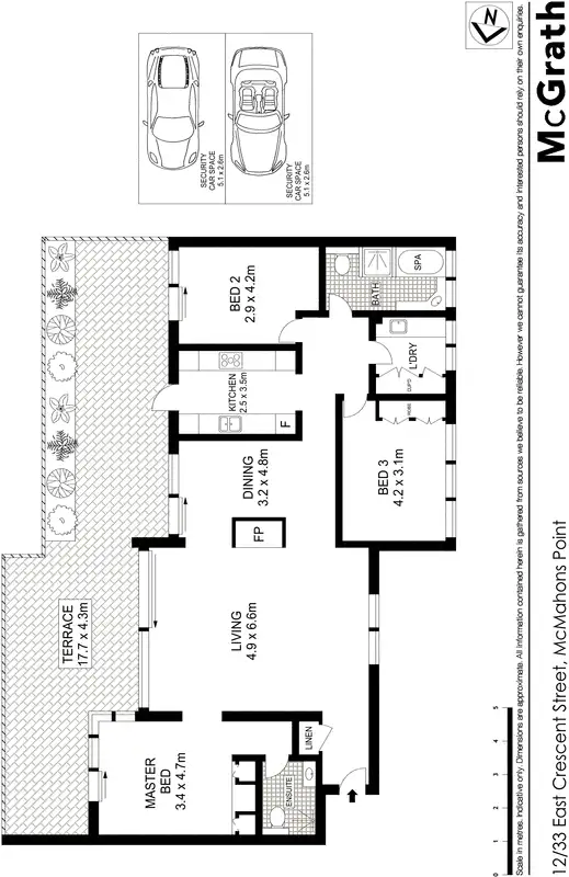 Floorplan of Homely apartment listing, 12/33 East Crescent Street, Mcmahons Point NSW 2060