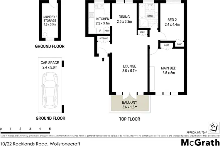 Floorplan of Homely apartment listing, 10/22 Rocklands Road, Wollstonecraft NSW 2065