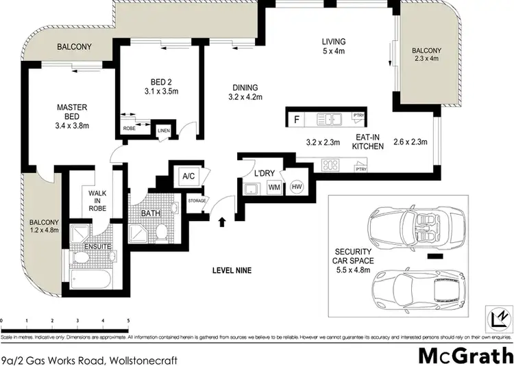 Floorplan of Homely apartment listing, 9A/2 Gas Works Road, Wollstonecraft NSW 2065
