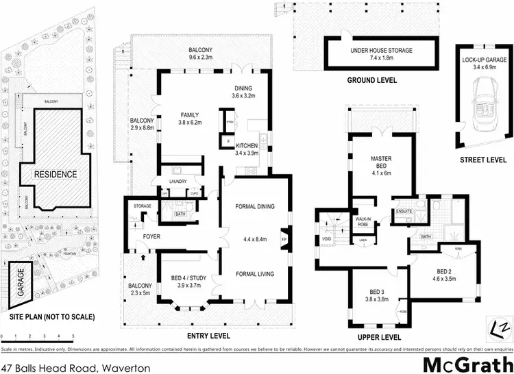 Floorplan of Homely house listing, 47 Balls Head Road, Waverton NSW 2060