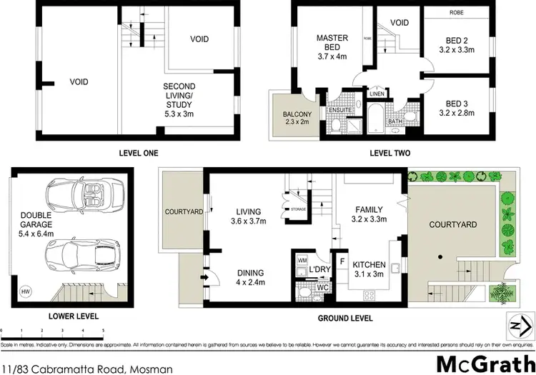 Floorplan of Homely townhouse listing, 11/83 Cabramatta Road, Mosman NSW 2088