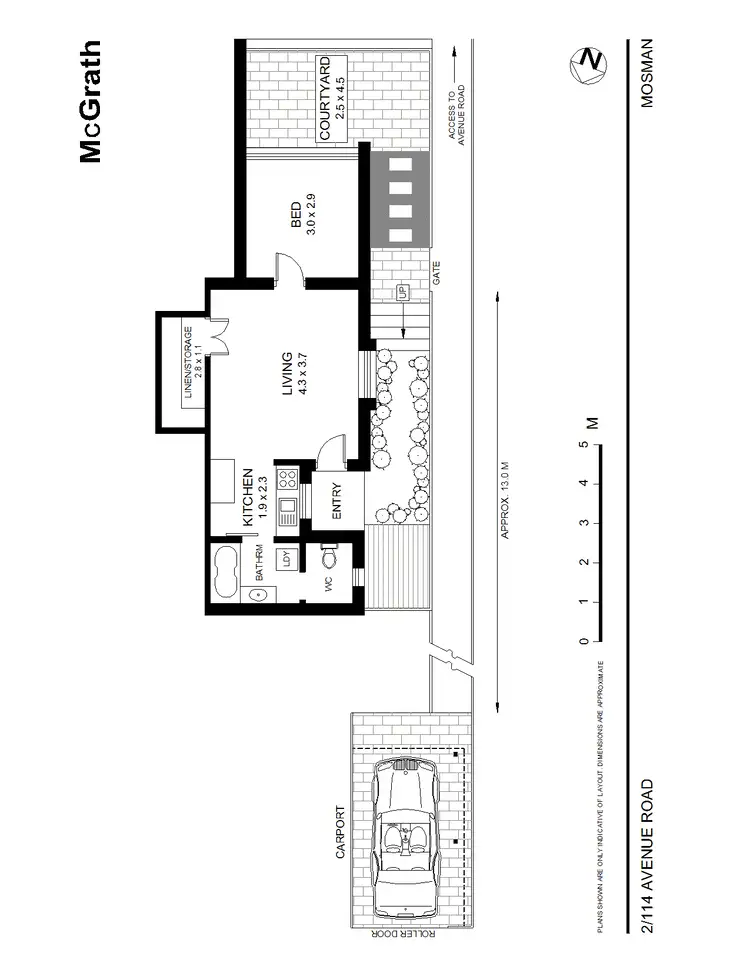 Floorplan of Homely apartment listing, 2/114 Avenue Road, Mosman NSW 2088