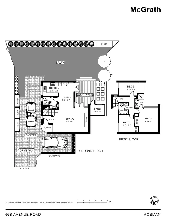 Floorplan of Homely house listing, 66B Avenue Road, Mosman NSW 2088