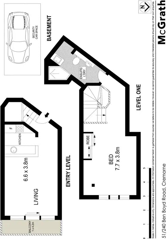 Floorplan of Homely apartment listing, 51/240 Ben Boyd Road, Cremorne NSW 2090