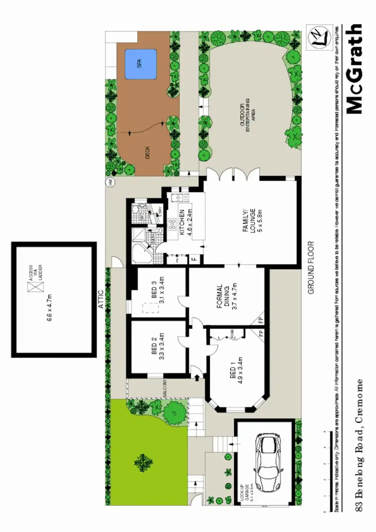 Floorplan of Homely house listing, 83 Benelong Road, Cremorne NSW 2090
