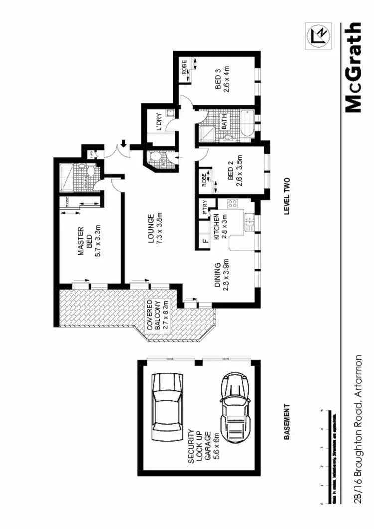 Floorplan of Homely apartment listing, 2B/16 Broughton Road, Artarmon NSW 2064