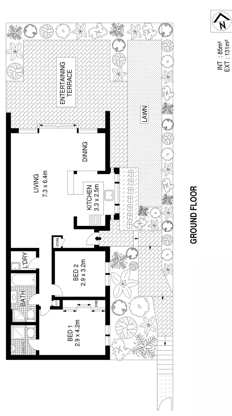 Floorplan of Homely apartment listing, 6/40 Grasmere Lane, Cremorne NSW 2090