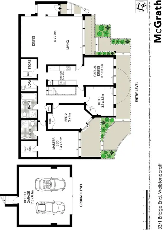 Floorplan of Homely apartment listing, 33/1 Bridge End, Wollstonecraft NSW 2065