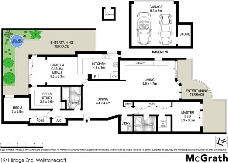Floorplan of Homely apartment listing, 19/1 Bridge End, Wollstonecraft NSW 2065