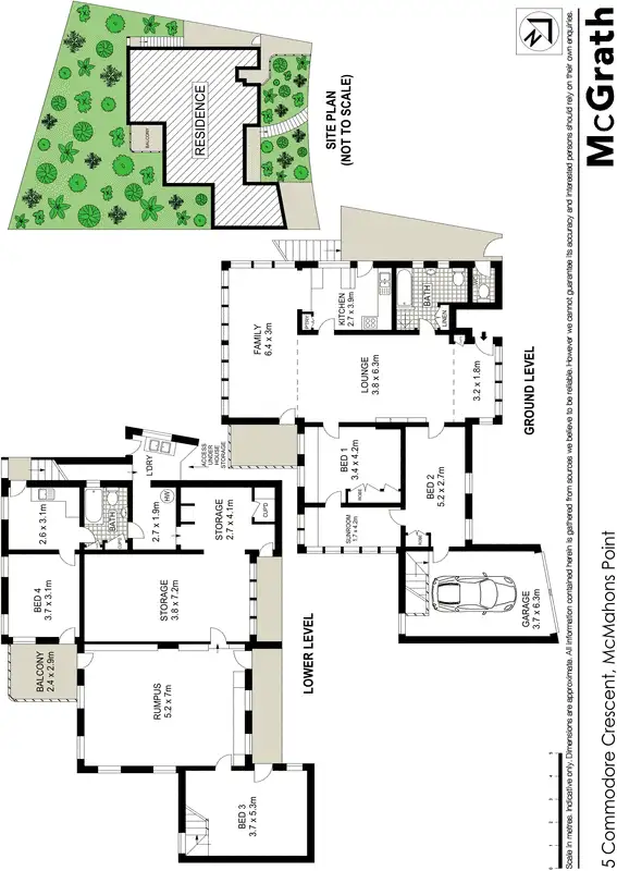 Floorplan of Homely house listing, 5 Commodore Crescent, Mcmahons Point NSW 2060