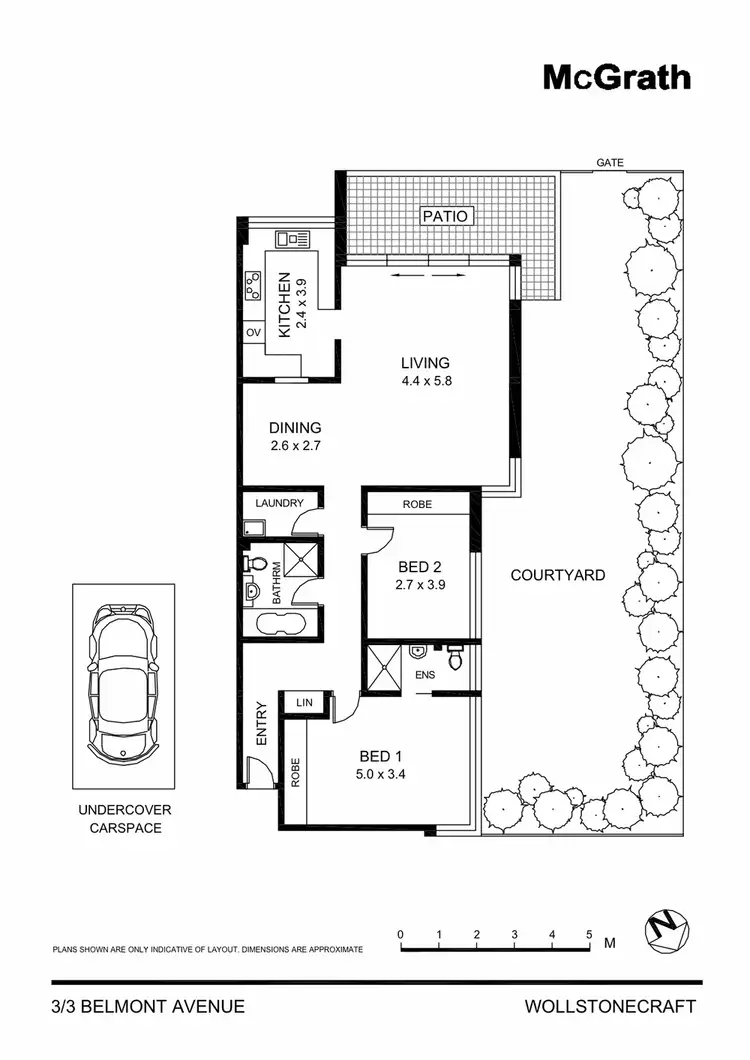 Floorplan of Homely apartment listing, 3/3 Belmont Avenue, Wollstonecraft NSW 2065