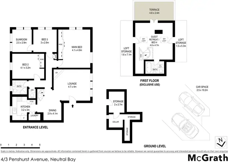 Floorplan of Homely apartment listing, 4/3 Penshurst Avenue, Neutral Bay NSW 2089