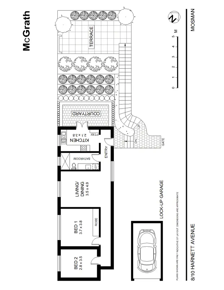 Floorplan of Homely apartment listing, 8/10 Harnett Avenue, Mosman NSW 2088