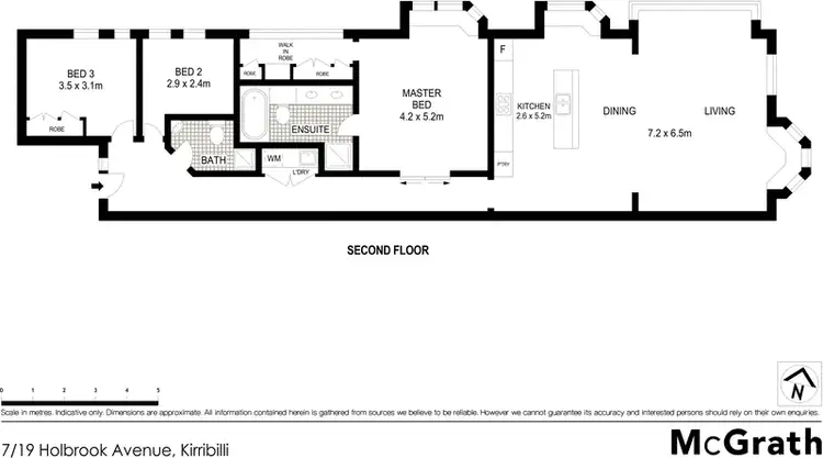 Floorplan of Homely apartment listing, 7/19 Holbrook Avenue, Kirribilli NSW 2061
