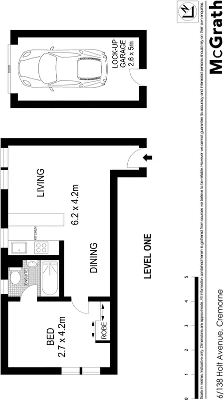 Floorplan of Homely apartment listing, 6/138 Holt Avenue, Cremorne NSW 2090