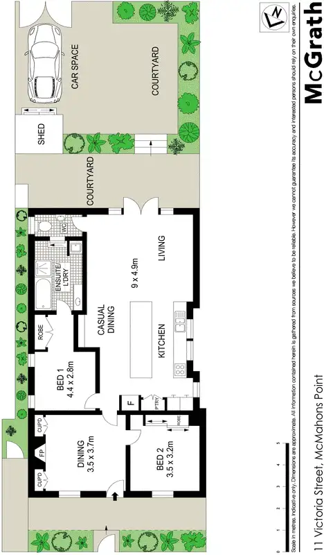Floorplan of Homely house listing, 11 Victoria Street, Mcmahons Point NSW 2060