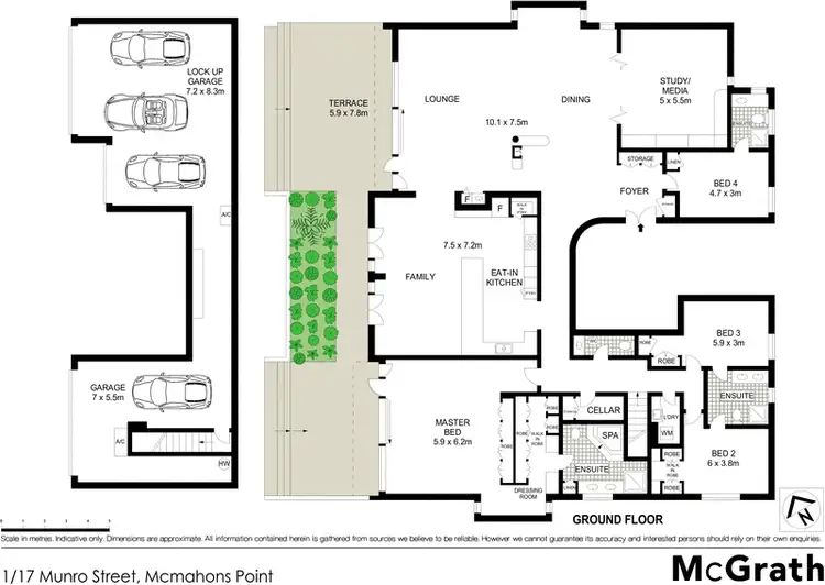 Floorplan of Homely apartment listing, 1/17 Munro Street, Mcmahons Point NSW 2060