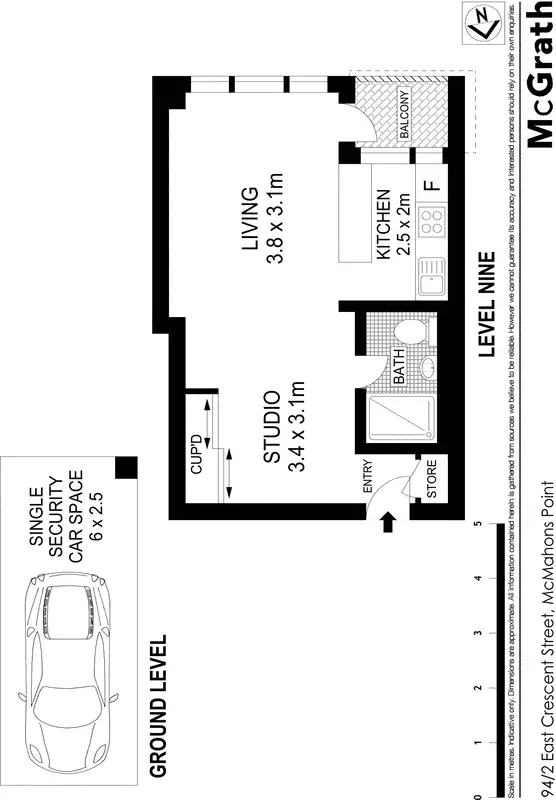 Floorplan of Homely apartment listing, 94/2 East Crescent Street, Mcmahons Point NSW 2060